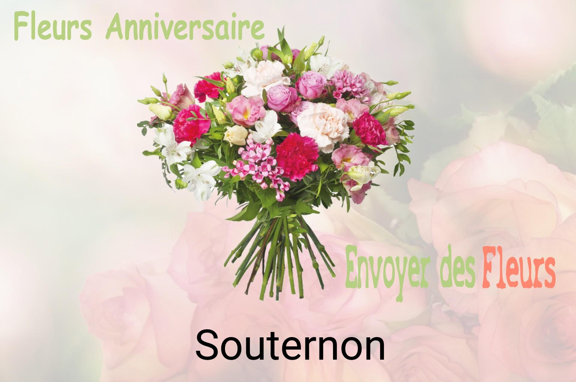 Bouquet de fleurs d’anniversaire livré à Souternon